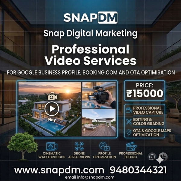Professional Video Production Services for Hotels, Resorts, Businesses and Brands | Snap Digital Marketing
