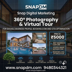 360° Photography and Virtual Tour Services for Hotels, Resorts, Homestays and Businesses | Snap Digital Marketing