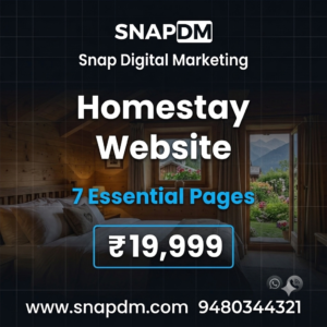 Professional Homestay Website Design & Development with Direct Booking, SEO Optimization and WordPress | Snap Digital Marketing